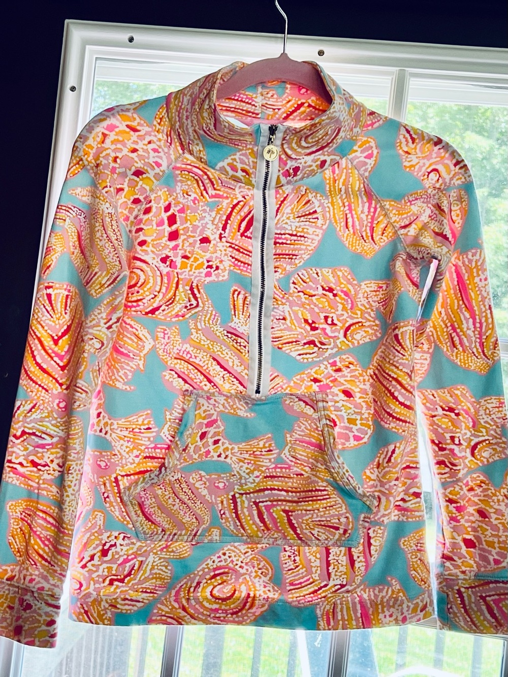 NWOT Lilly Pulitzer Multicolor Seashell Popover xxs usp 50+